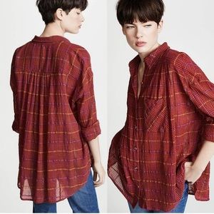 Free People Break My Stride button down Size S